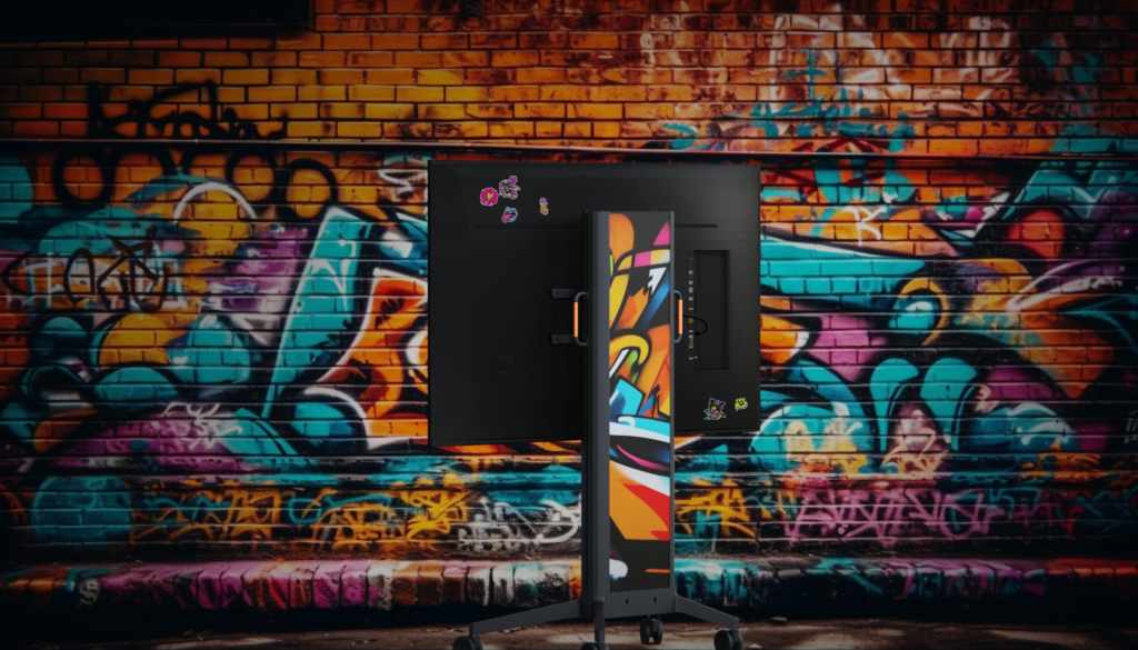 Custom EVER stand 350 with graffiti