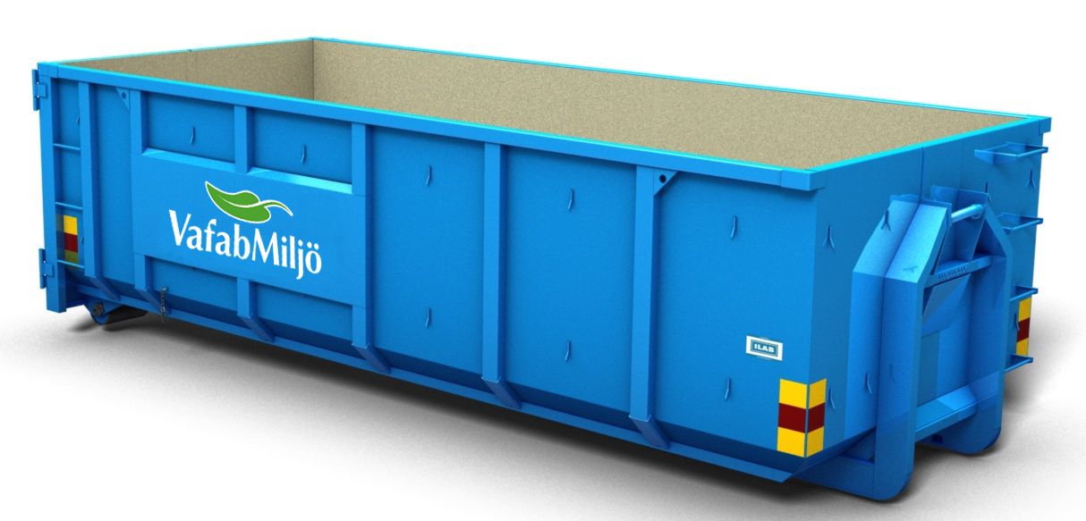 blå lastväxlare med vafabmiljös logotyp